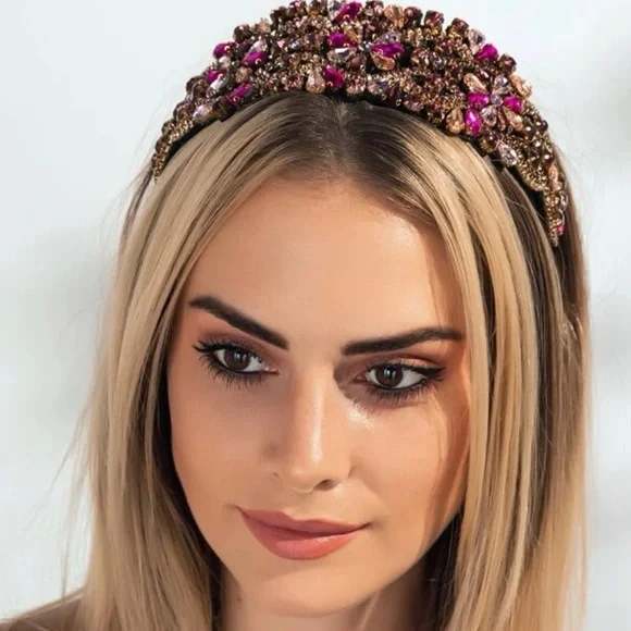 Jeweled headbands Rhinestone Decor - Picture 3 of 6